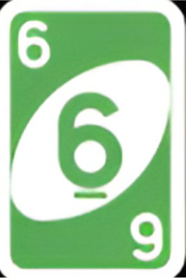 Green 6 UNO card