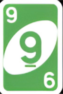 Green 9 UNO card