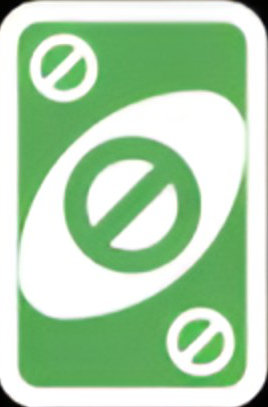 Green Skip UNO card
