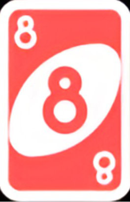 Red 8 UNO card