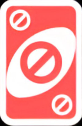 Red Skip UNO card