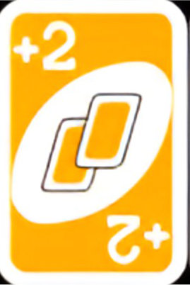 Yellow Draw Two UNO card
