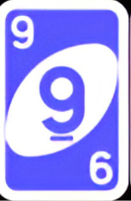 Blue 9 UNO card